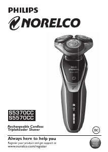 Handleiding Philips-Norelco S5570CC Scheerapparaat