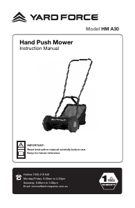 Manual Yard Force HM A30 Lawn Mower