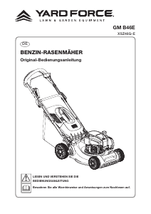 Bedienungsanleitung Yard Force GM B46E Rasenmäher