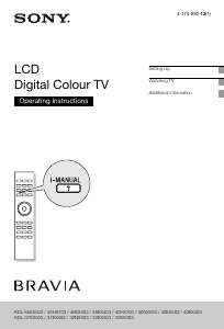 Manual Sony Bravia KDL-32EX403 LCD Television