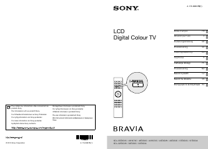 Bruksanvisning Sony Bravia KDL-32EX508 LCD TV