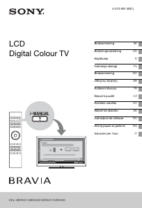 Manuál Sony Bravia KDL-32EX520 LCD televize