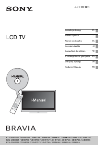 Manuál Sony Bravia KDL-32EX655 LCD televize