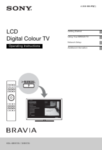 Manual Sony Bravia KDL-32EX725 LCD Television