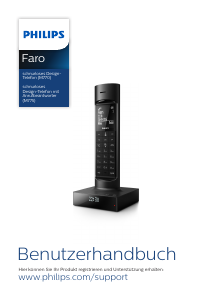 Bedienungsanleitung Philips M7751B Faro Schnurlose telefon