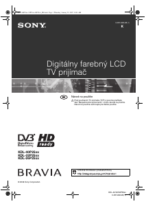 Návod Sony Bravia KDL-32P2530 LCD televízor