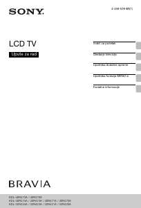 Priručnik Sony Bravia KDL-32R423A LCD televizor