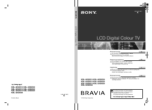 Käyttöohje Sony Bravia KDL-32S2530 Nestekidetelevisio