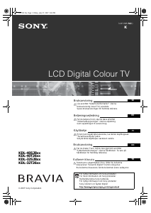 Bruksanvisning Sony Bravia KDL-32S2800 LCD-TV