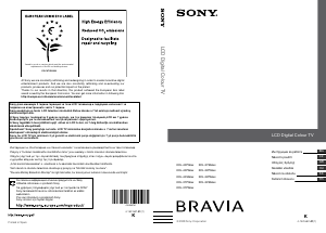 Manuál Sony Bravia KDL-32S5600 LCD televize