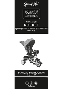 Mode d’emploi Lorelli Rocket Tricycle