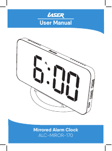 Manual Laser ALC-MIROR-170 Alarm Clock