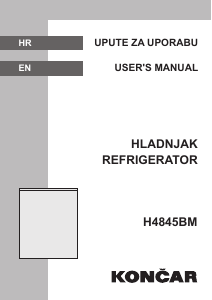 Handleiding Končar H4845BM Koelkast