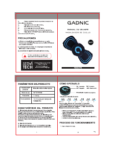 Manual de uso Gadnic MASAJ176 Masajeador