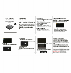 Manual de uso Gadnic SMTV0049 Receptor digital