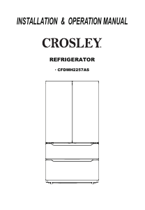 Handleiding Crosley CFDMH2257AS Koel-vries combinatie