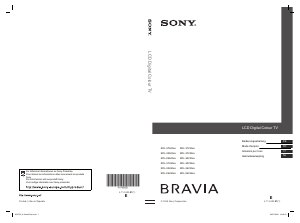 Mode d’emploi Sony Bravia KDL-32V4240 Téléviseur LCD