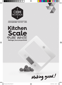 Manual OBH Nordica 9836 Pure White Kitchen Scale