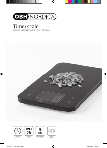 Manual OBH Nordica 9880 Timer Kitchen Scale