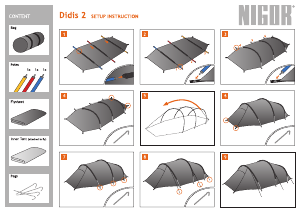 Bedienungsanleitung Nigor Didis 2 Zelt