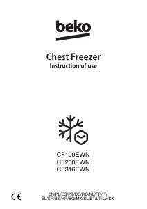 Manual de uso BEKO CF100EWN Congelador