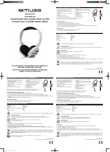 Manual de uso Muse M-210 CFK Auriculares