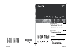 Mode d’emploi Sony Bravia KDL-37U3000 Téléviseur LCD