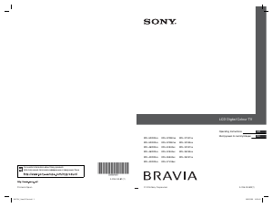 Manual Sony Bravia KDL-37V4710 LCD Television