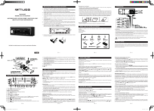 Manual de uso Muse M-1229 BT Radio para coche