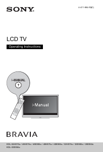 Manual Sony Bravia KDL-40EX653 LCD Television