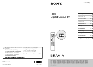 Brugsanvisning Sony Bravia KDL-40EX706 LCD TV