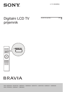 Priručnik Sony Bravia KDL-40HX700 LCD televizor