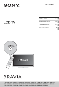 Handleiding Sony Bravia KDL-40HX756 LCD televisie