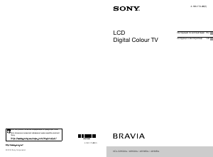 Посібник Sony Bravia KDL-40HX800 Рідкокристалічний телевізор