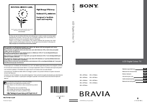 Manual de uso Sony Bravia KDL-40P5600 Televisor de LCD