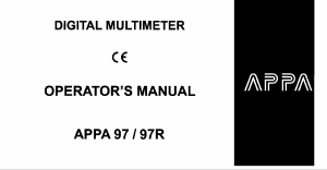 Manual APPA 97 Multimeter