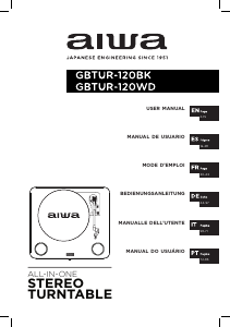 Manual Aiwa GBTUR-120BK Gira-discos