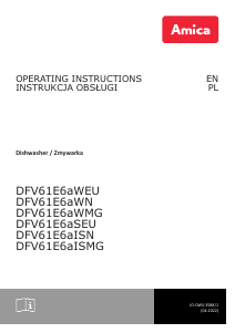 Handleiding Amica DFV61E6aWN Vaatwasser