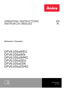 Instrukcja Amica DFV61E6aISMG Zmywarka