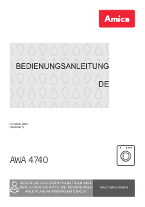 Bedienungsanleitung Amica AWA 4740 Waschmaschine