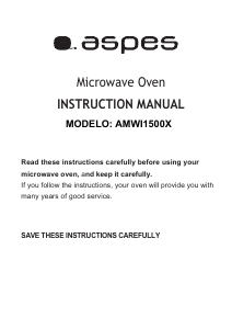 Manual Aspes AMWI1500X Microwave