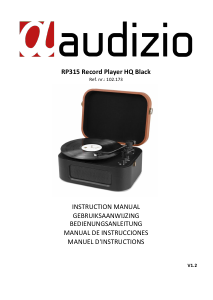 Manual Audizio RP315 Turntable