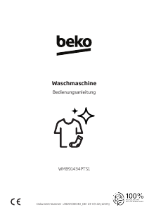 Bedienungsanleitung BEKO WMB91434PTS1 Waschmaschine