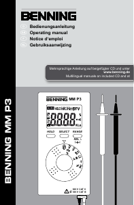 Brugsanvisning Benning MM P3 Multimeter