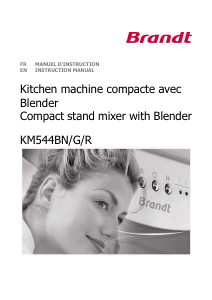 Manual Brandt KM544BN Stand Mixer