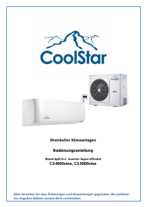 Bedienungsanleitung CoolStar CS4000vino Klimagerät