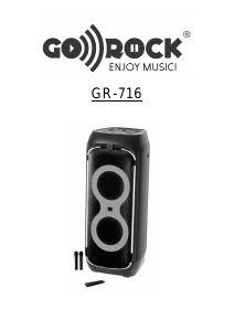 Manual Go Rock GR-716 Speaker