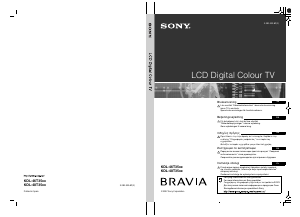 Bruksanvisning Sony Bravia KDL-40T3500 LCD TV