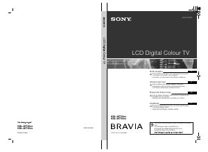 Mode d’emploi Sony Bravia KDL-40T3500 Téléviseur LCD