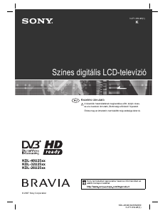 Használati útmutató Sony Bravia KDL-40U2520 LCD-televízió
